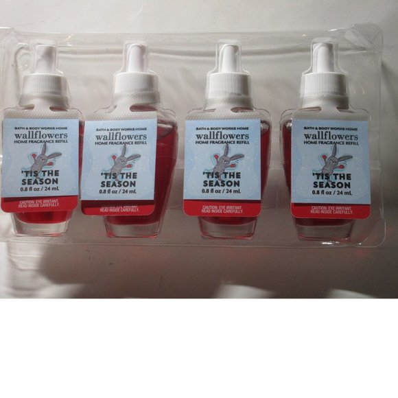 Bath & Body Works Wallflowers Tis the Season Lot of 4 - Picture 1 of 1